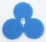 EHEIM Gąbki Niebieskie (2616310) - Gąbka niebieska do filtrów Eheim Ecco 2231/2233/2235, Ecco Comfort 2232/2234/2236 i EccoPro 2032/2034/2036 (komplet 3 sztuk)