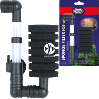 AQUA NOVA Sponge Filter NSF-60L (NSF-60L) - Filtr wewnętrzny, gąbkowy do akwarium