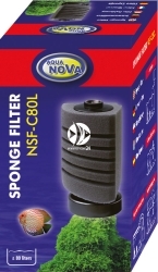 AQUA NOVA Sponge Filter NSF-C80L (NSF-C80L) - Filtr gąbkowy, narożny do akwarium