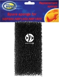 AQUA NOVA Spare Sponge NBF-800/NBF-1200/NBF-1800 (NBF-800/1200/1800 SPON) - Gąbka czarna do filtra wewnętrznego