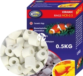 Ceramic Rings 0,5kg (NCR-0.5) - Ceramika, wkład do filtrów w akwariach i oczkach wodnych