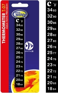 AQUA NOVA Termometr Naklejany (T-07) - Przyklejany na szybę akwarium