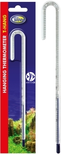 AQUA NOVA Termometr Szklany Wieszany XL 18cm (T-HANG XL) - Zawieszany na szybę akwarium