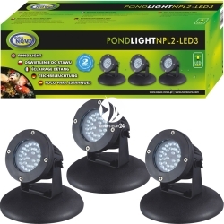 AQUA NOVA Pond Light LED 3x2,2W 12V (NPL2-LED3) - Lampa Led do oczka wodnego