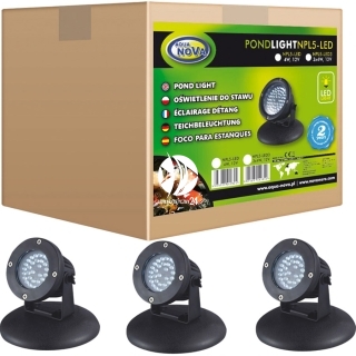 AQUA NOVA Pond Light LED 3x4,0W 12V (NPL5-LED3) - Lampa Led do oczka wodnego