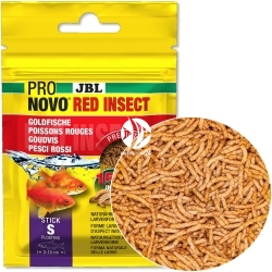 JBL ProNovo Red Insect Stick S 10g/20ml - Saszetka (31180) - Pokarm podstawowy, pałeczki dla welonka, karasia złocistego