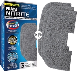 FLUVAL Nitrite Remover 107/207 - 3szt (A263) - Wkład do filtra usuwający azotany