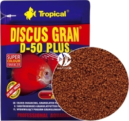 TROPICAL Discus Gran D-50 Plus 20g - Saszetka (60641) - Wybarwiający pokarm w formie granulek dla paletek