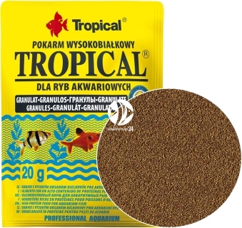 TROPICAL Tropical Granulat 20g - Saszetka (61481) - Wysokobiałkowy, podstawowy pokarm granulowany