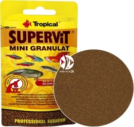 TROPICAL Supervit Mini Granulat 10g - Saszetka (61421) - Podstawowy pokarm dla ryb