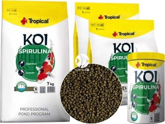 TROPICAL Koi Spirulina S (45177) - Pokarm pływający dla karpi Koi
