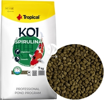 TROPICAL Koi Spirulina M (45187) - Pokarm pływający dla karpi Koi