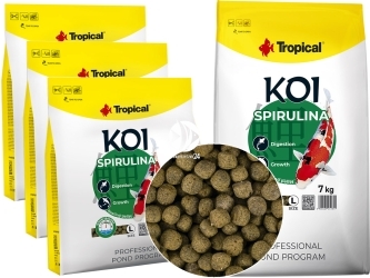 TROPICAL Koi Spirulina L (45131) - Pokarm pływający dla karpi Koi