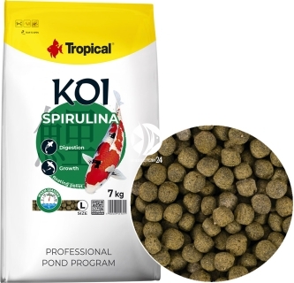 TROPICAL Koi Spirulina L (45197) - Pokarm pływający dla karpi Koi