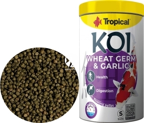 TROPICAL Koi Wheat Germ & Garlic Pellet S (45377) - Pokarm pływający dla karpi Koi