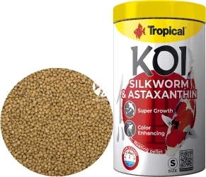 TROPICAL Koi Silkworm&Astaxanthin Pellet S (45647) - Pokarm pływający dla karpi Koi