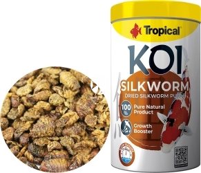 TROPICAL Koi Silkworm Dried Silkworm Pupae 330g/1L (45675) - Jedwabnik suszony dla karpi Koi