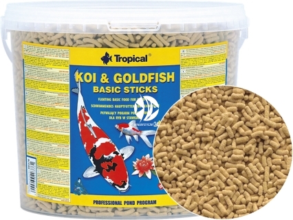 TROPICAL Koi&Goldfish Basic Sticks (40374) - Pokarm dla karpi Koi i złotych rybek