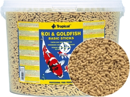 TROPICAL Koi&Goldfish Basic Sticks (40374) - Pokarm dla karpi Koi i złotych rybek