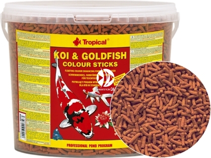 TROPICAL Koi&Goldfish Colour Sticks (40354) - Pokarm wybarwiający dla karpi Koi i złotych rybek