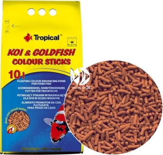 TROPICAL Koi&Goldfish Colour Sticks (40354) - Pokarm wybarwiający dla karpi Koi i złotych rybek