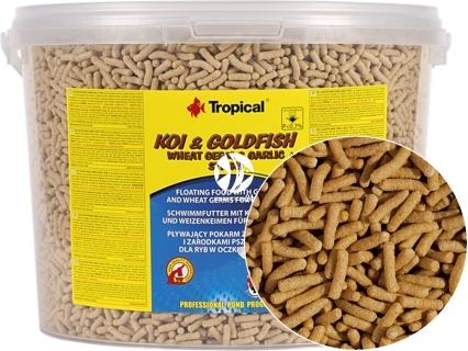 TROPICAL Koi&Goldfish Wheat Germ&Garlic Sticks (40224) - Pokarm dla karpi Koi i złotych rybek