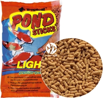 TROPICAL Pond Sticks Light (40334) - Pokarm dla ryb stawowych, karpi Koi