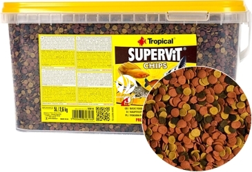 TROPICAL Supervit Chips 2,6kg/5L (60818) - Pokarm podstawowy dla wszystkich ryb