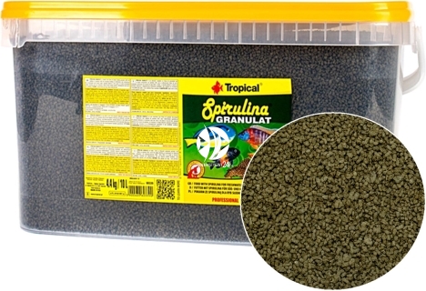 TROPICAL Spirulina Granulat - Tonący granulat, pokarm roślinny z dodatkiem glonów Spirulina platensis