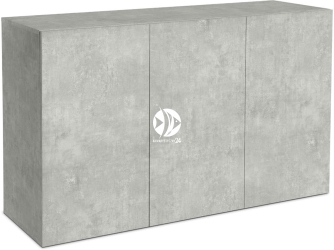 DIVERSA Szafka Aquatic 120x40x90cm (130128) - Minimalistyczna szafka pod akwarium w 11 kolorach do wyboru Beton