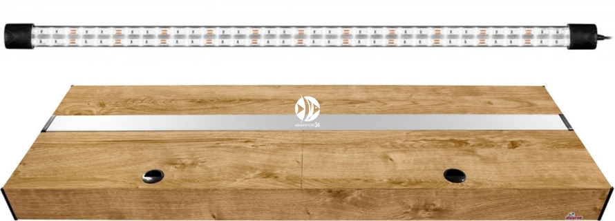 DIVERSA Pokrywa Platino LED 160x60cm (1x27W) (117242) - Aluminiowa obudowa z oświetleniem LED