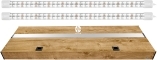 DIVERSA Pokrywa Platino LED 200x60cm (2x30W) (117282) - Aluminiowa obudowa z oświetleniem LED Dąb Artisan
