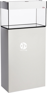 DIVERSA Zestaw Akwariowy Aquatic 63l LED Biały - Zawiera: akwarium, pokrywa, oświetlenie LED, szafka