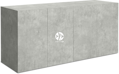 DIVERSA Szafka Aquatic 200x80x90cm (132433) - Minimalistyczna szafka pod akwarium w 11 kolorach do wyboru Beton