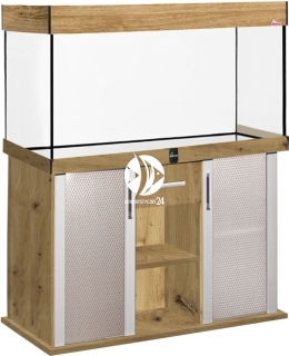 DIVERSA Zestaw Akwariowy Modern 240l 2xLED Dąb Artisan - Zawiera: akwarium, pokrywa, oświetlenie LED, szafka