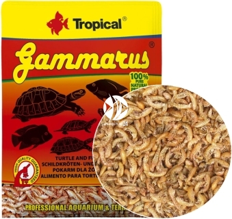 TROPICAL Gammarus 12g - Saszetka (00301) - Naturalny suszony pokarm dla ryb, żółwi