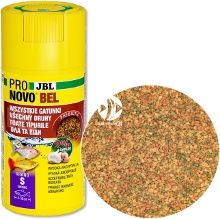 JBL ProNovo Bel Grano S (31115) - Pokarm podstawowy, tonący dla wszystkich ryb akwariowych 3-10cm