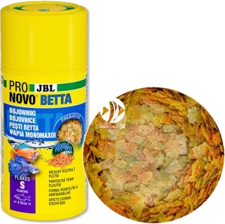 JBL ProNovo Betta Flakes S (31305) - Pokarm podstawowy w płatkach dla bojownika