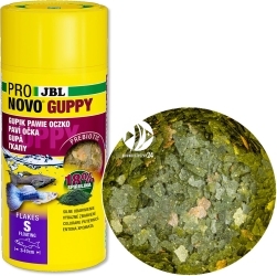 JBL ProNovo Guppy Flakes S (3115836) - Pokarm dla gupików i innych ryb żyworodnych