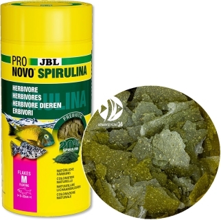 JBL ProNovo Spirulina Flakes M (3113136) - Pokarm dla ryb roślinożernych