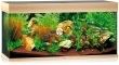 JUWEL Rio 180 HeliaLux Spectrum (2x belka) - Akwarium z pełnym wyposażeniem bez szafki, 5 kolorów do wyboru Jasne drewno (dąb)