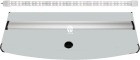 DIVERSA Pokrywa Platino AP LED 80x35cm (1x15W) - Profilowana aluminiowa obudowa z oświetleniem LED Popiel (Srebrny)