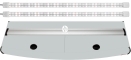 DIVERSA Pokrywa Platino AP LED 100x40cm (2x20W) (116752) - Profilowana aluminiowa obudowa z oświetleniem LED Popiel (Srebrny)
