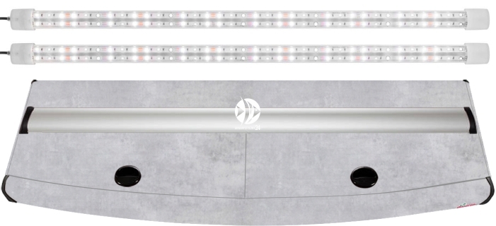 DIVERSA Pokrywa Platino AP LED 150x50cm (2x27W) (116858) - Profilowana aluminiowa obudowa z oświetleniem LED