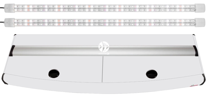 DIVERSA Pokrywa Platino AP LED 200x60cm (2x30W) (116911) - Profilowana aluminiowa obudowa z oświetleniem LED