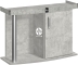 DIVERSA Szafka Comfort AP 100x40x67cm (118397) - Szafka profilowana pod akwarium w 11 kolorach do wyboru Beton