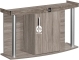 DIVERSA Szafka Comfort AP 120x40x67cm (118616) - Szafka profilowana pod akwarium w 11 kolorach do wyboru