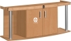 DIVERSA Szafka Comfort AP 160x60x67cm (118894) - Szafka profilowana pod akwarium w 11 kolorach do wyboru Buk