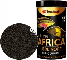 TROPICAL Soft Line Africa Herbivore S 100ml/60g (67563) - Pokarm dla roślinożernych ryb afrykańskich