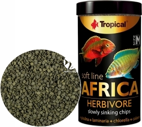 TROPICAL Soft Line Africa Herbivore M 250ml/130g (67574) - Pokarm dla roślinożernych ryb afrykańskich